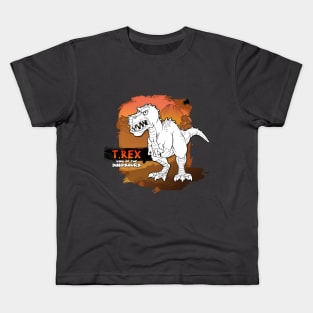 T_rex_Cartoon Kids T-Shirt